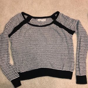 Black and white sweater